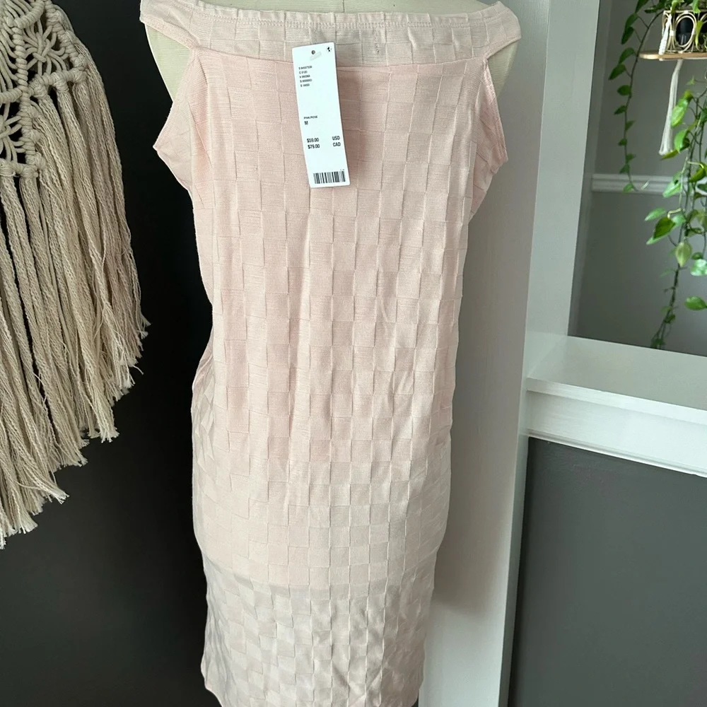 Urban Outfitters *NWT* baby pink dress with slit. - Picture 3 of 7